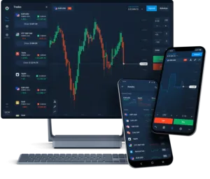 Aeron Webtrader on desktop and mobile